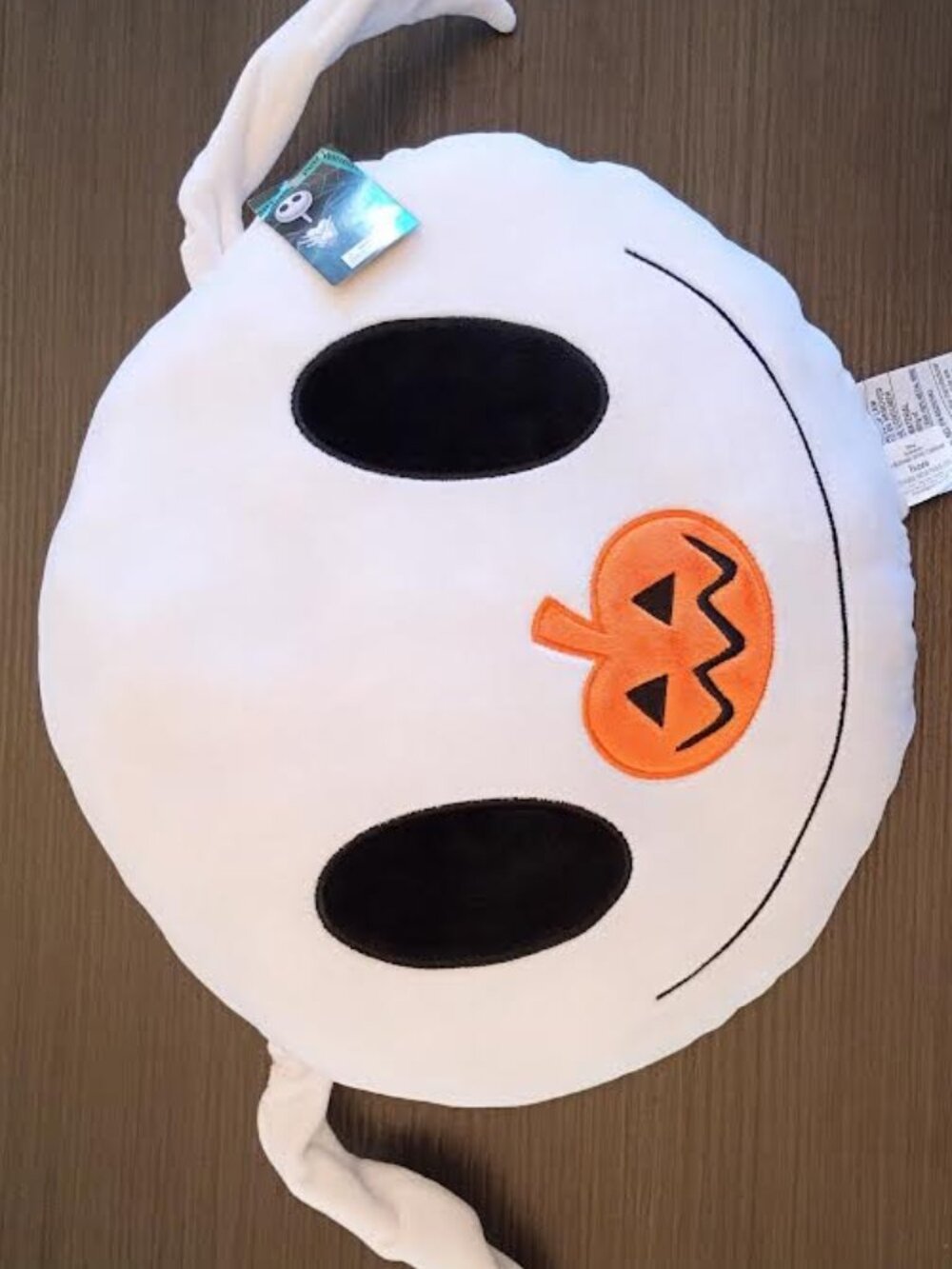 THE NIGHTMARE BEFORE CHRISTMAS ZERO DOG WITH WIRE ADJUSTABLE EARS PLUSH PILLOW